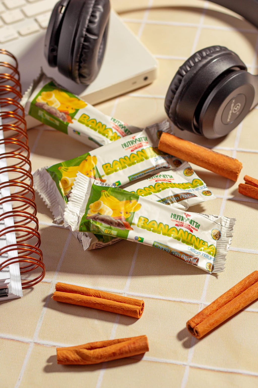 Nutryvitta No Sugar Added Banana Fruit Bars with Cinnamon – Vegan, Gluten-Free, Brazilian Bananinha, 5-Pack